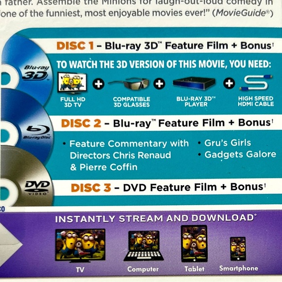 DESPICABLE ME 2 (BLU-RAY 3D, BLU-RAY & DVD) - Picture 7 of 7